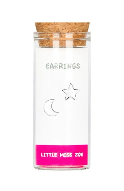 Little Miss Zoe Kids'  Moon/ Star Stud Earrings