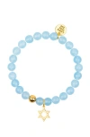 Little Miss Zoe Star Of David Gemstone Bracelet