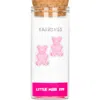 Little Miss Zoe Kids'  Yummy Bear Stud Earrings In Pink