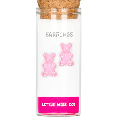 Little Miss Zoe Kids'  Yummy Bear Stud Earrings