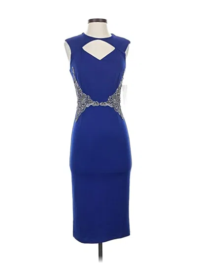 Pre-owned Little Mistress Cocktail Dress In Blue
