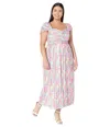 Little Mistress Jackson Dress Women Multi Ruched Belted Waist Pleated Sgn1584 In Pink