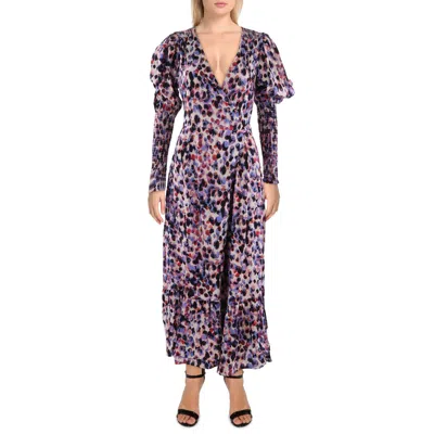 Little Mistress Womens Printed Viscose Wrap Dress