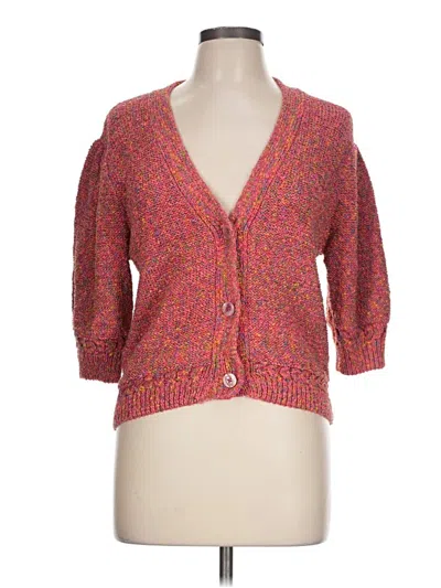 Pre-owned Little Moon Cardigan Sweater In Pink