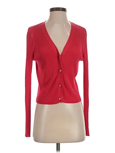 Pre-owned Little Moon Cardigan Sweater In Red