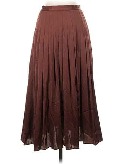 Pre-owned Little Moon Casual Skirt In Brown