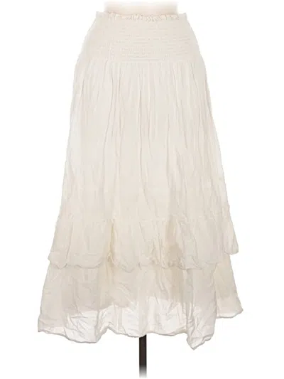 Pre-owned Little Moon Casual Skirt In Ivory
