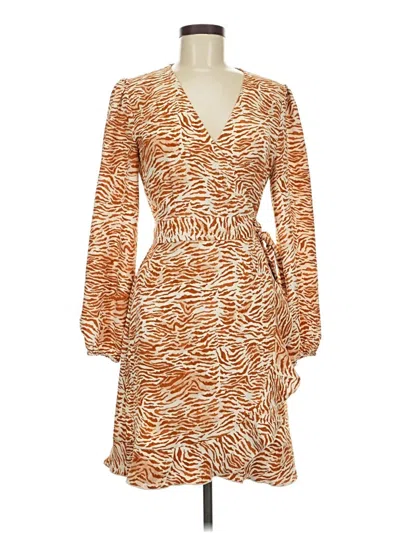 Pre-owned Little Moon Cocktail Dress In Orange