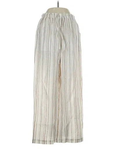 Pre-owned Little Moon Linen Pants In Silver