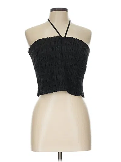 Pre-owned Little Moon Sleeveless Blouse In Black