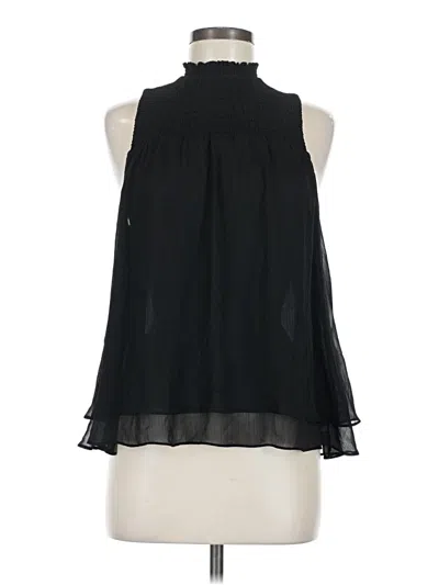 Pre-owned Little Moon Sleeveless Blouse In Black