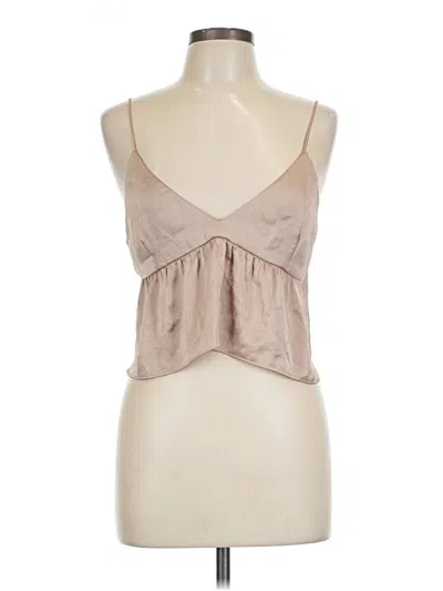 Pre-owned Little Moon Sleeveless Blouse In Brown