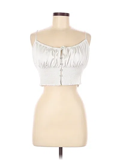 Pre-owned Little Moon Sleeveless Blouse In Silver