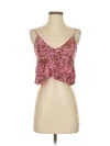 Little Moon Sleeveless Top Pink Sweetheart Neckline Tops In Pink