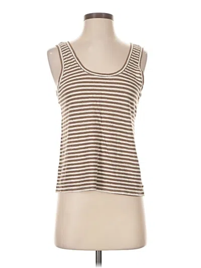 Pre-owned Little Moon Tank Top Brown Strapless Neckline Tops