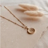 LITTLE NELL HAMMERED COIN NECKLACE