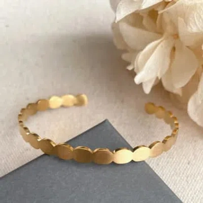 Little Nell Scallop Gold Plated Bangle