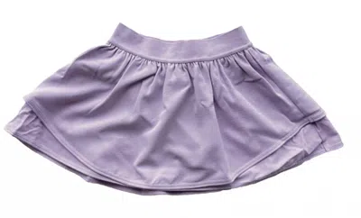 Little Olin Kids' Girls Gathered Mini Skort In Lavender In Purple