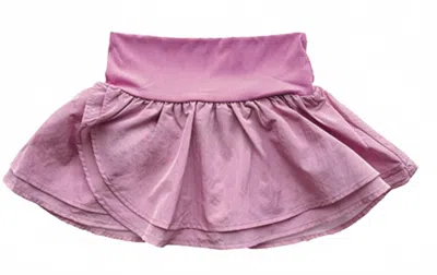 Little Olin Kids' Girls Gathered Mini Skort In Pink