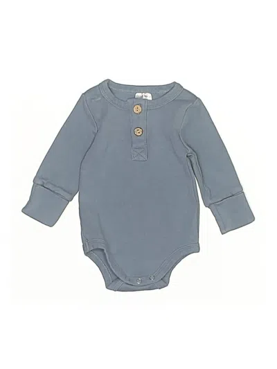 Pre-owned Little One Shop Babies' Long Sleeve Onesie In Blue