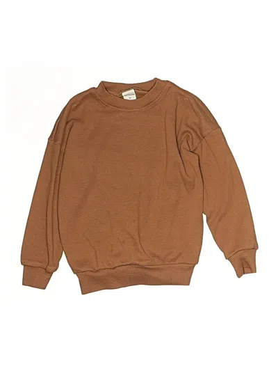 Pre-owned Little One Shop Kids' Long Sleeve T-shirt In Brown