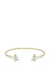 Little Ones Paris 18kt Yellow Gold Girl Diamond Bangle In Gold