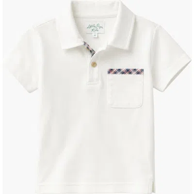Little Paper Kids Archie Polo Shirt In White