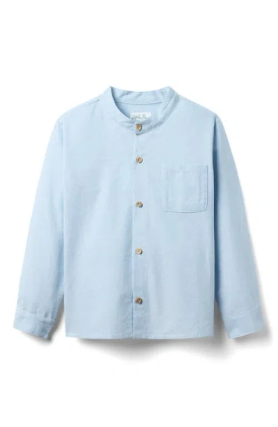 Little Paper Kids Arthur Long Sleeve Shirt In Blue