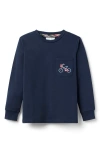 Little Paper Kids Brooks Pocket Bicycle Tee In Blue