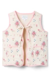 Little Paper Kids Floral Bouquet Briar Vest In Neutral