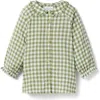 Little Paper Kids Goldie Gingham Dress In Green