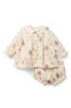 Little Paper Kids Harper Bloomer Set In Neutral