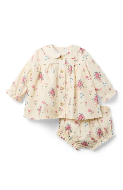 Little Paper Babies'  Kids Harper Bloomer Set In Neutral
