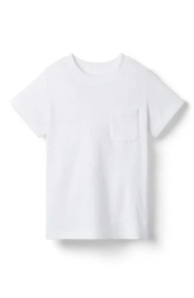 Little Paper Kids Jackson White Pocket Tee