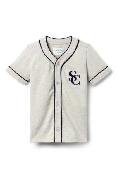 Little Paper Kids Jones Baseball Jersey In Gray