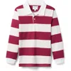 Little Paper Kids Reid Long Sleeve Polo In Multi
