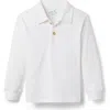 Little Paper Kids Reid Long Sleeve Polo In White