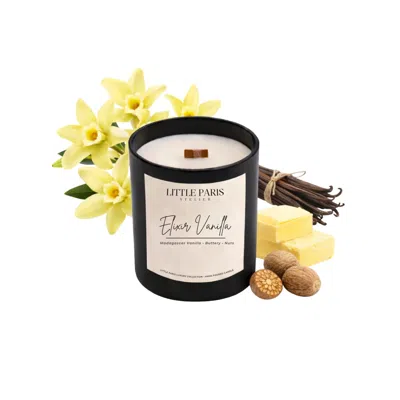 Little Paris Atelier Black Luxury Scented Candle - Elixir Vanilla