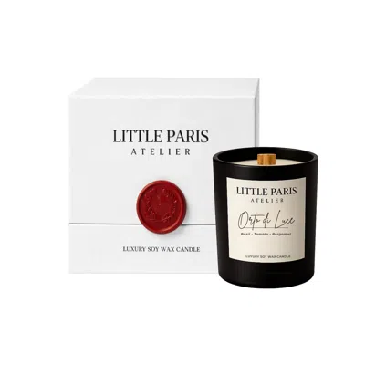 Little Paris Atelier Black Luxury Scented Candle - Orto Di Luce