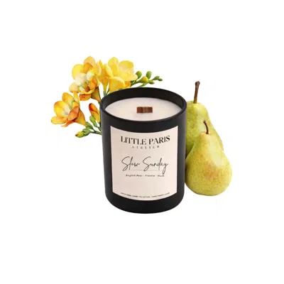 Little Paris Atelier Black Luxury Scented Candle - Slow Sunday