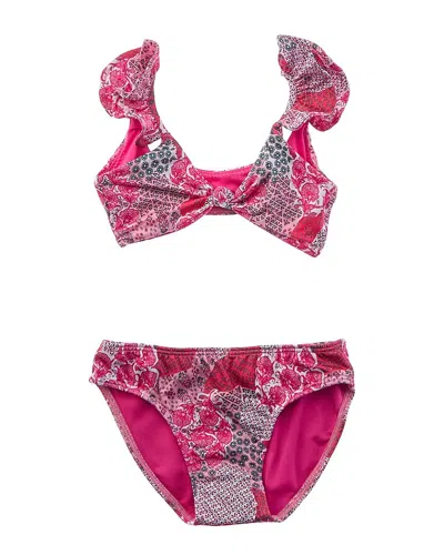 Little Peixoto Kids'  Amara Bikini Set In Pink