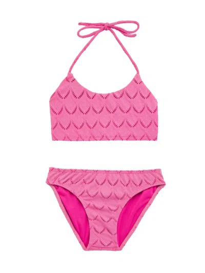Little Peixoto Little Girl's & Girl's Molly Bikini Set In Pink Athena