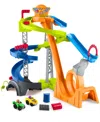 Little People Hot Wheels Spiral Stunt Speedway Playset With 2 Cars & Accessories In Multi-color