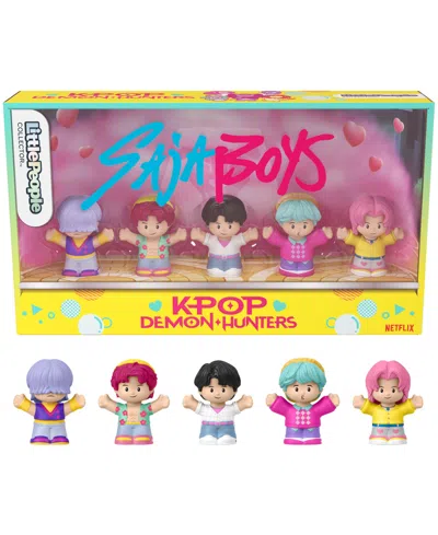 Little People Kpop Demon Hunters: Saja Boys Special Edition Netflix 5-piece Action Figure Set, Ages 8+ In No Color