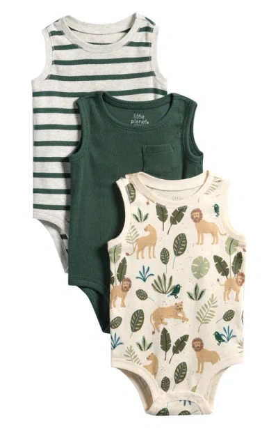 Little Planet Babies'  3-pack Assorted Bodysuits In Multi