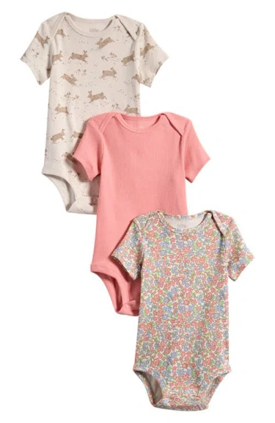 Little Planet Babies'  3-pack Assorted Organic Cotton Bodysuits In Multi
