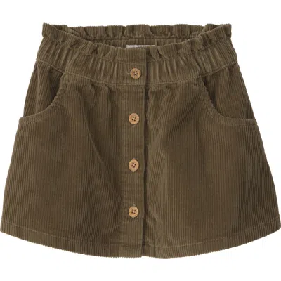 Little Planet Babies'  Kids' Organic Cotton Corduroy Skirt In Brown