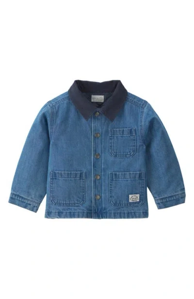 Little Planet Babies'  Kids' Organic Cotton Denim Jacket In Brown