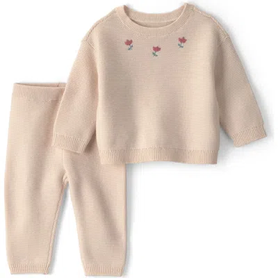 Little Planet Babies'  Kids' Organic Cotton Sweater & Pants Set In Nude