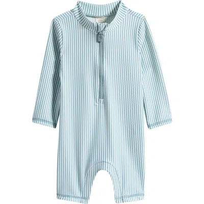 Little Planet Babies'  One-piece Rashguard Swimsuit In Blue